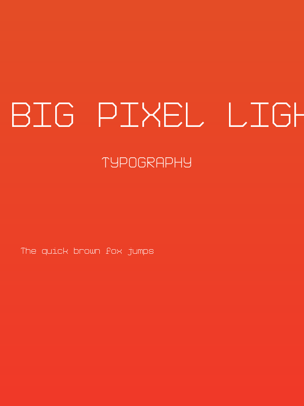 Big Pixel Light Demo Poster