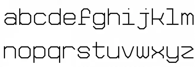 Big Pixel Light Demo Font LOWERCASE