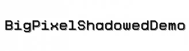 Big Pixel Shadowed Demo  免费字体下载