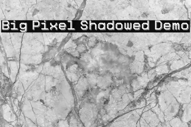 Big Pixel Shadowed Demo Font examples