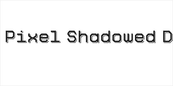 Big Pixel Shadowed Demo Logo