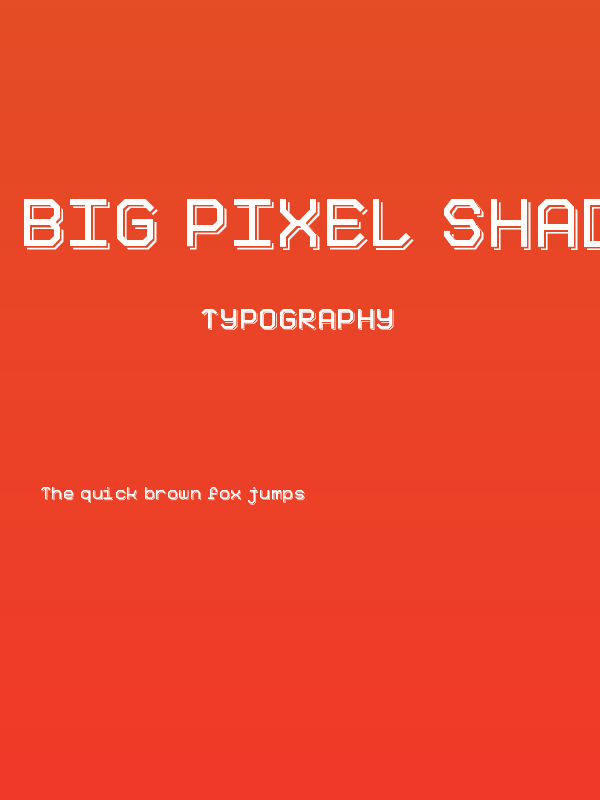 Big Pixel Shadowed Demo Poster