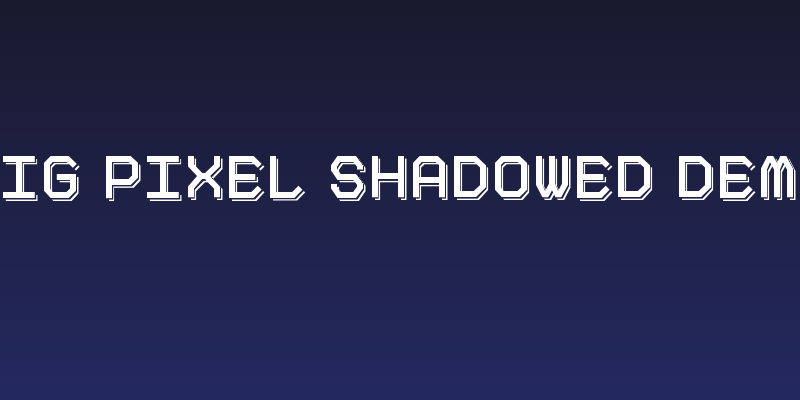 Big Pixel Shadowed Demo Social Header