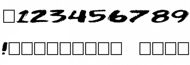 Big Plain Font OTHER CHARS