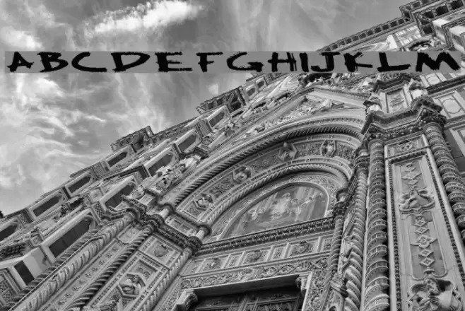 Big Plain Font examples