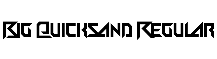Big Quicksand Regular  Скачать бесплатные шрифты