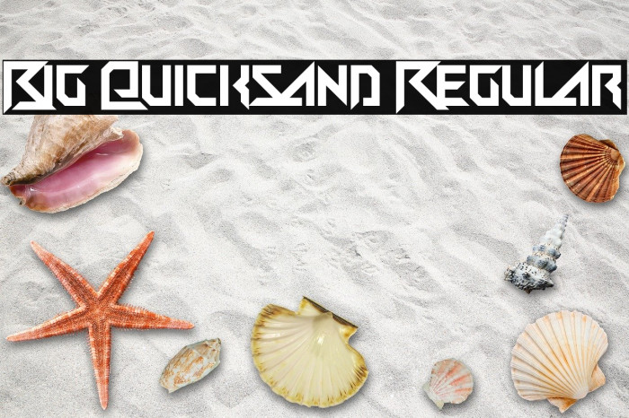 Big Quicksand Regular Font examples