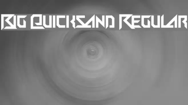 Big Quicksand Regular Font examples