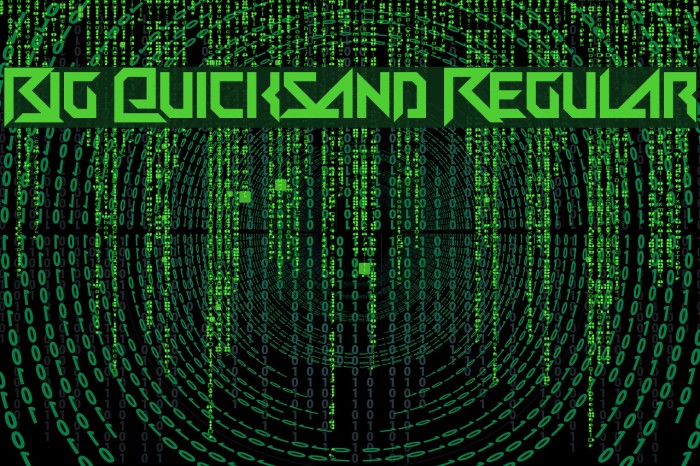 Big Quicksand Regular Example 2