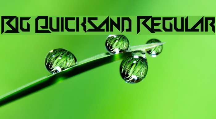 Big Quicksand Regular Example 3