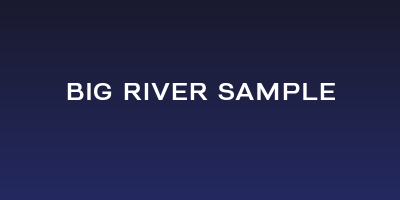 Big River Sample Social Header