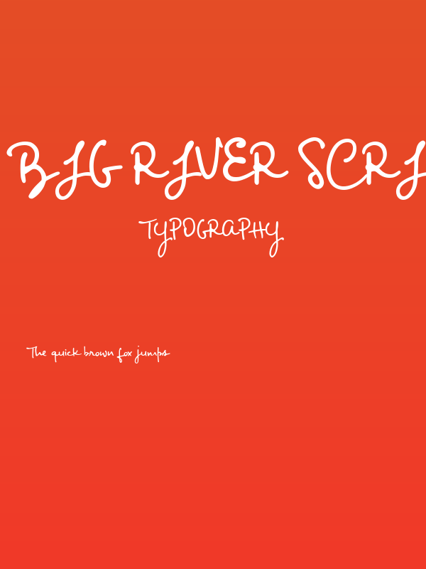 Big River Script Sample Poster