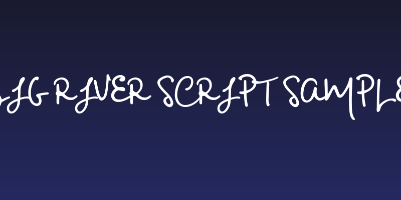 Big River Script Sample Social Header