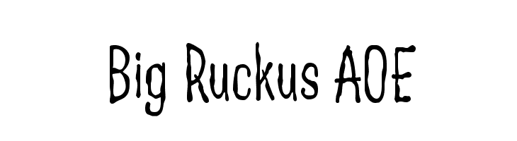 Big Ruckus AOE  免费字体下载