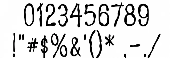 Big Ruckus AOE Font OTHER CHARS