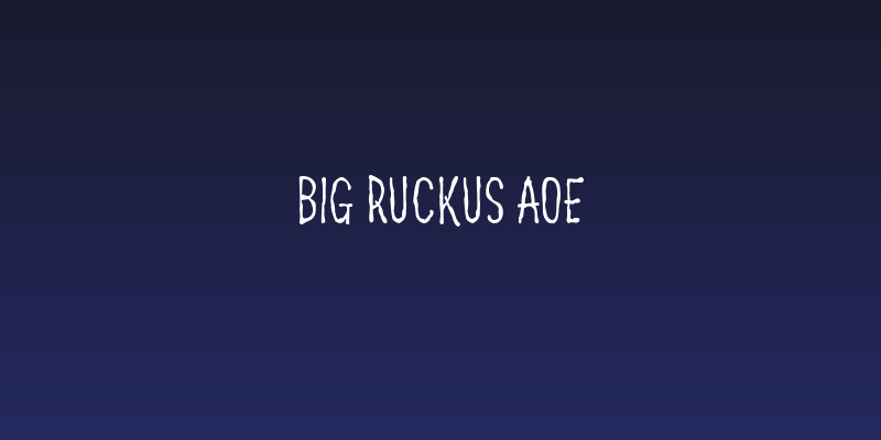 Big Ruckus AOE Social Header