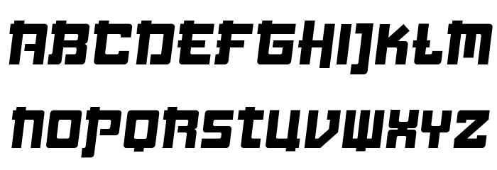 Big Samurai Font LOWERCASE