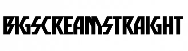 Big Scream Straight  font caratteri gratis