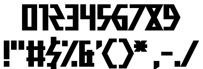 Big Scream Straight Font OTHER CHARS