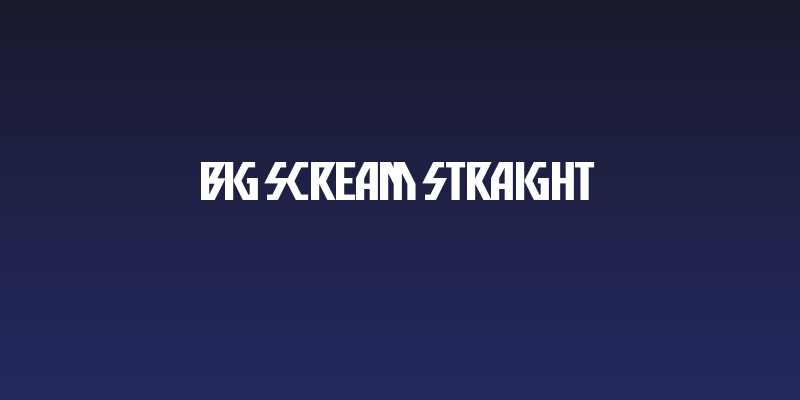 Big Scream Straight Social Header