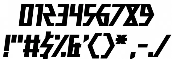 Big Scream Font OTHER CHARS