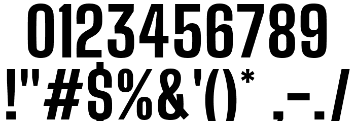 Big Shoulders Display ExtraBold Font OTHER CHARS