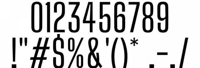 Big Shoulders Display Medium Font OTHER CHARS