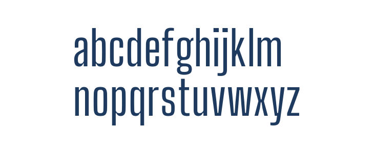 Big Shoulders Display Medium Lowercase