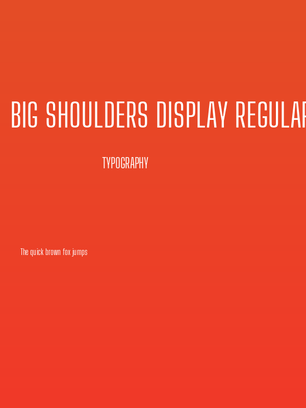 Big Shoulders Display Regular Poster