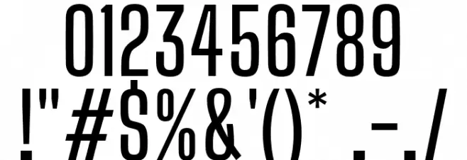 Big Shoulders Display SemiBold Font OTHER CHARS