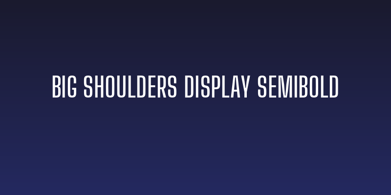Big Shoulders Display SemiBold Social Header