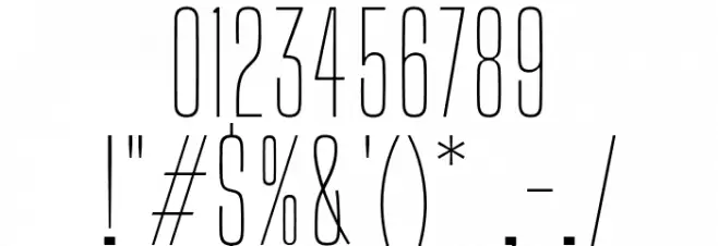 Big Shoulders Display Thin Font OTHER CHARS