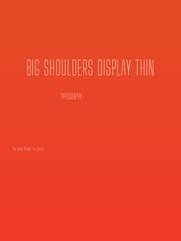 Big Shoulders Display Thin Poster