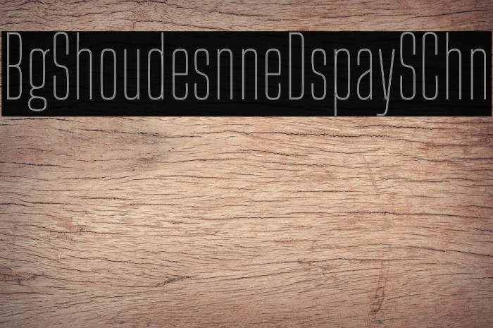 Big Shoulders Inline Display SC Thin Example 1