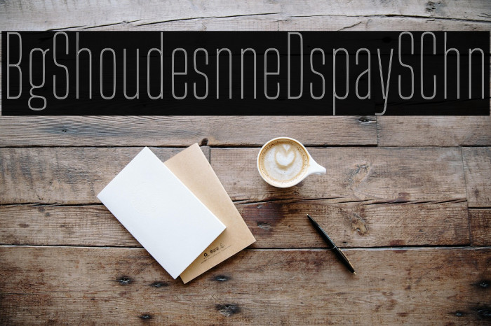 Big Shoulders Inline Display SC Thin Example 2