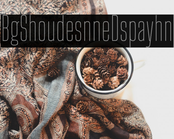 Big Shoulders Inline Display Thin Example 3