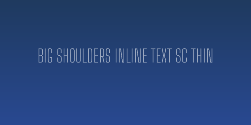 Big Shoulders Inline Text SC Thin Social Header