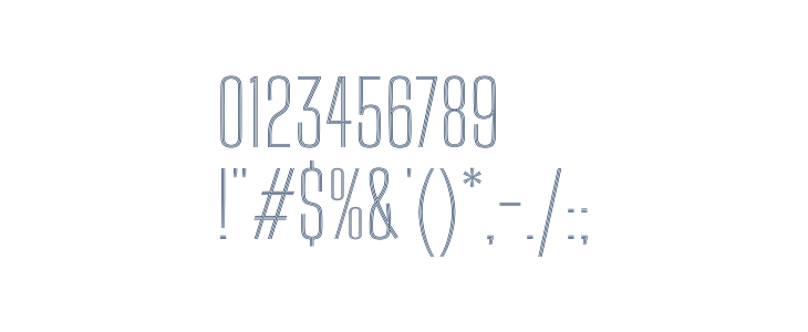 Big Shoulders Inline Text Thin Other Characters