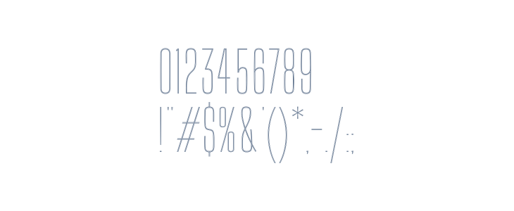 Big Shoulders Inline Thin Other Characters