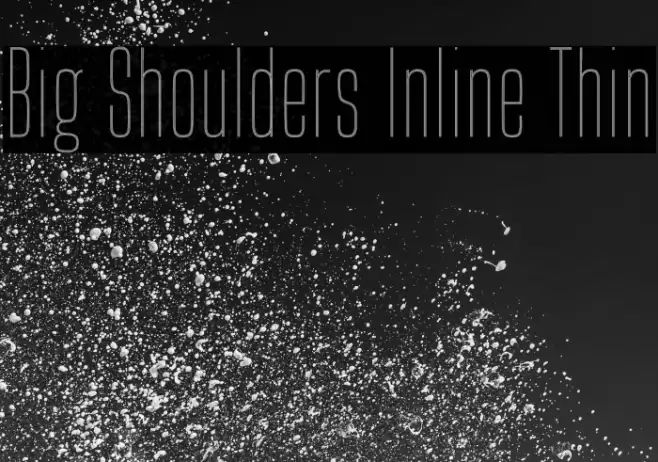 Big Shoulders Inline Thin Font examples