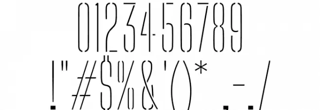 Big Shoulders Stencil Display SC Thin خط محارف أخرى