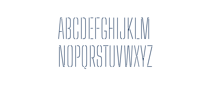 Big Shoulders Stencil Display SC Thin Uppercase