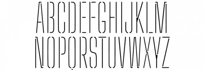 Big Shoulders Stencil Display SC Thin خط أحرف كبيرة