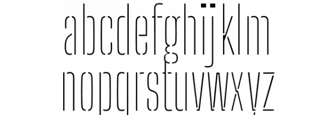 Big Shoulders Stencil Display SC Thin خط أحرف صغيرة