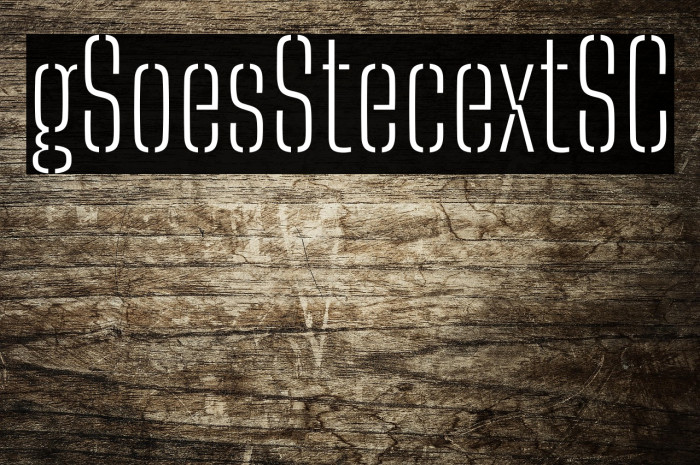 Big Shoulders Stencil Text SC Thin Example 3