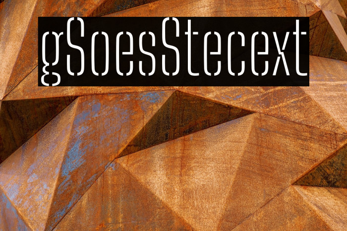 Big Shoulders Stencil Text Thin Example 3