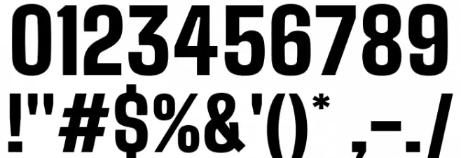 Big Shoulders Text Black Font OTHER CHARS