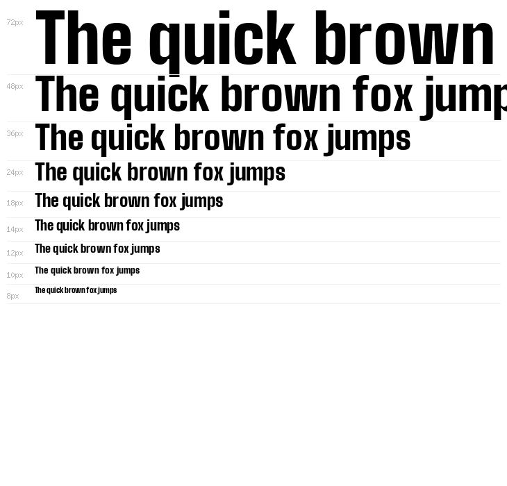 Big Shoulders Text Black Waterfall