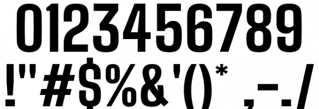 Big Shoulders Text ExtraBold Font OTHER CHARS