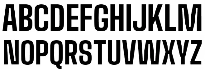 Big Shoulders Text ExtraBold फ़ॉन्ट अपरकेस